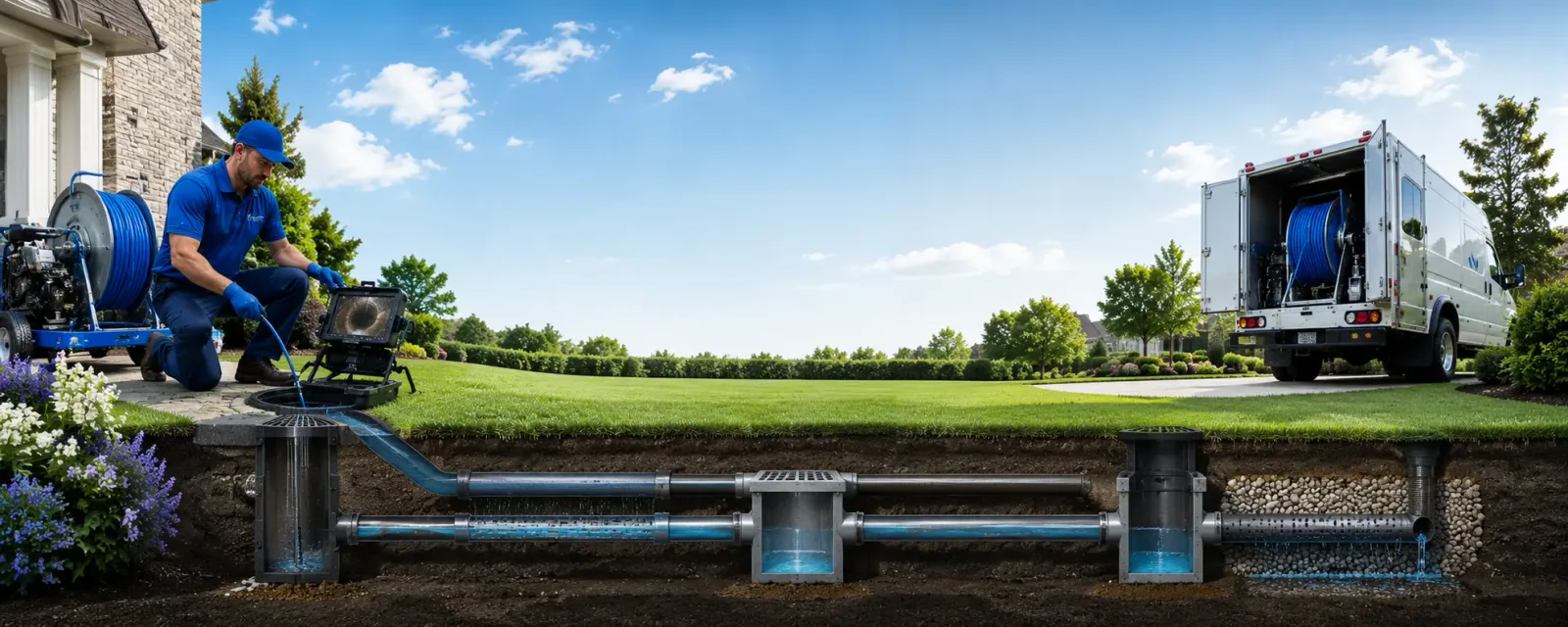 Outdoor drain cleaning information for Kiowa, OK